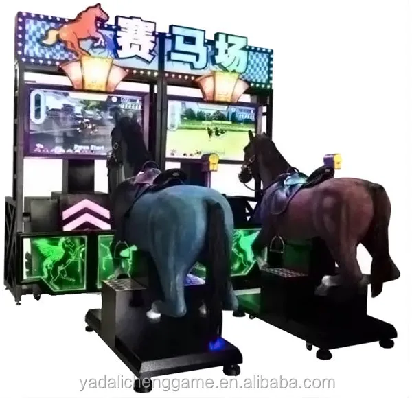 New Style Electronic GoGo Jockey Horse Riding Coin Operated 2 Players Electric Arcade Horse Racing Game Machine