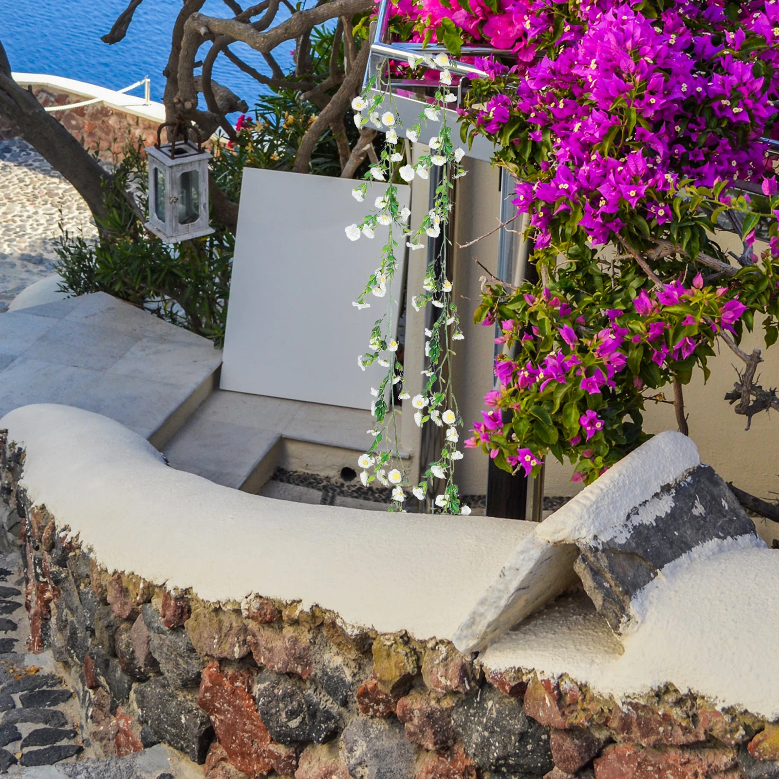 

Artificial Daisy Flower Vine High Realism Silk Fake Flowers Hanging Decor for Wedding Arch Party Home Garden Wall Greenery