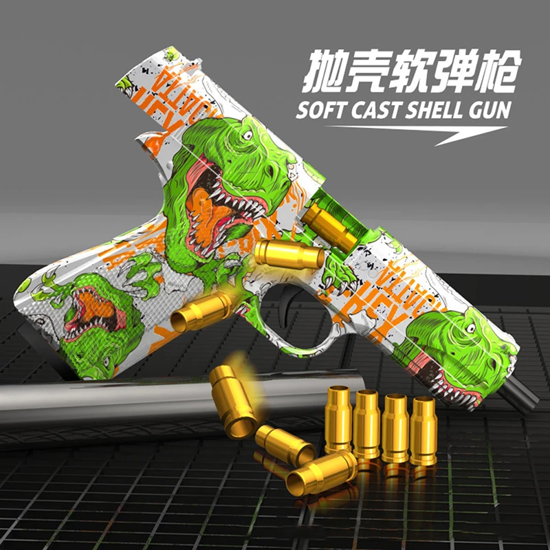 EVA Soft Bullet Toy Guns 3D Graffiti Pistol Toys Pistol Fidget Toys Adults Stress Relief Sensory Toys for Kids Friends Gift