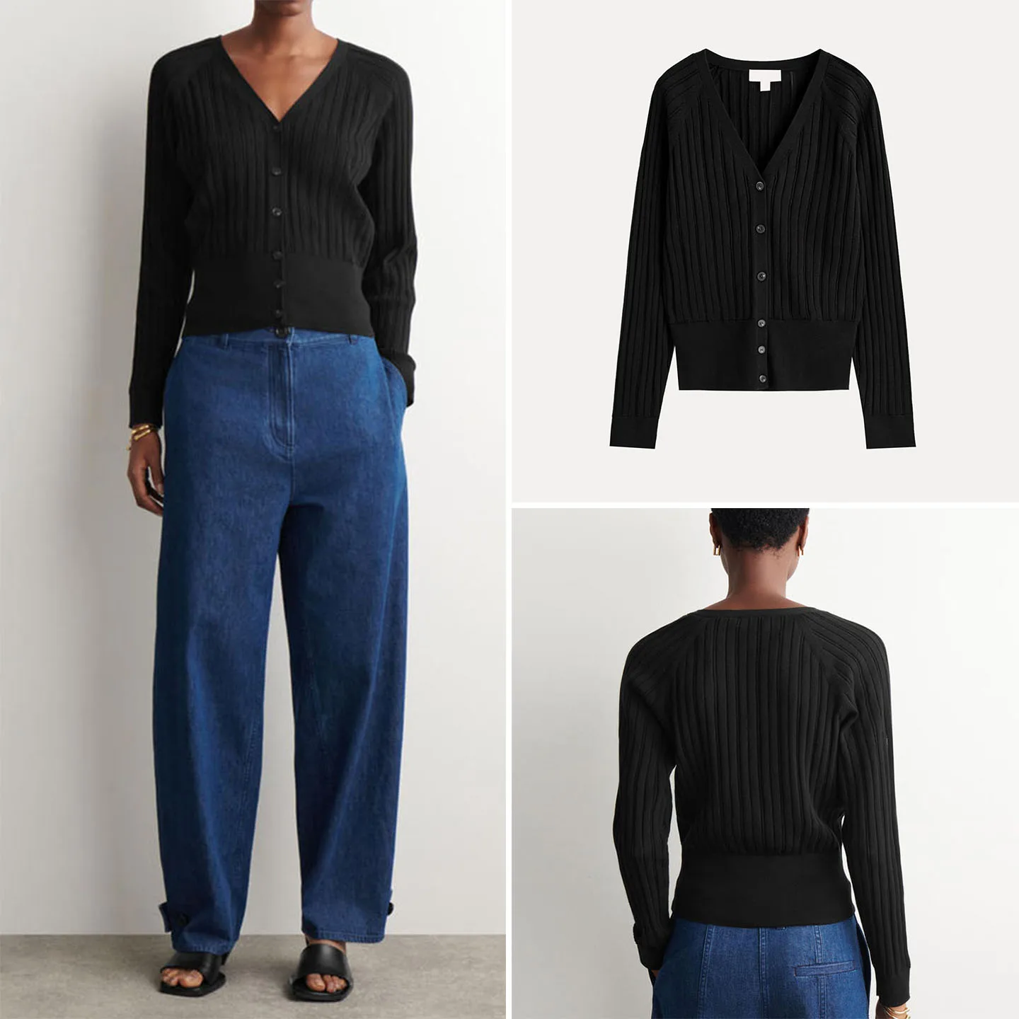

Women's Spring 2026 Long Sleeve V-Neck Button Standard Fit Open Cardigan Casual Style Knitted Sweater Loose Type Chinese Prod...