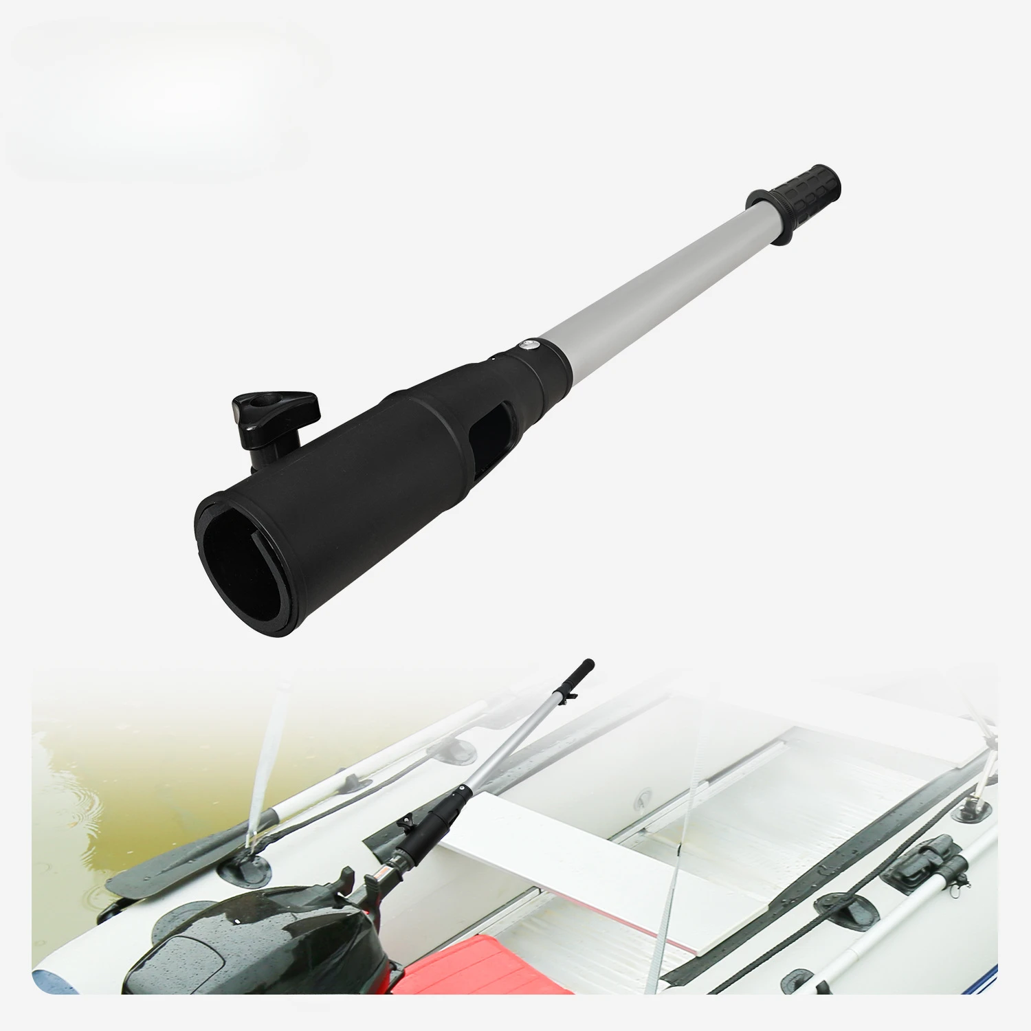 Outboard Throttle Control Extension Rod Handle Adjustable Extended Aluminum Alloy Rod for Less Than 30 HP