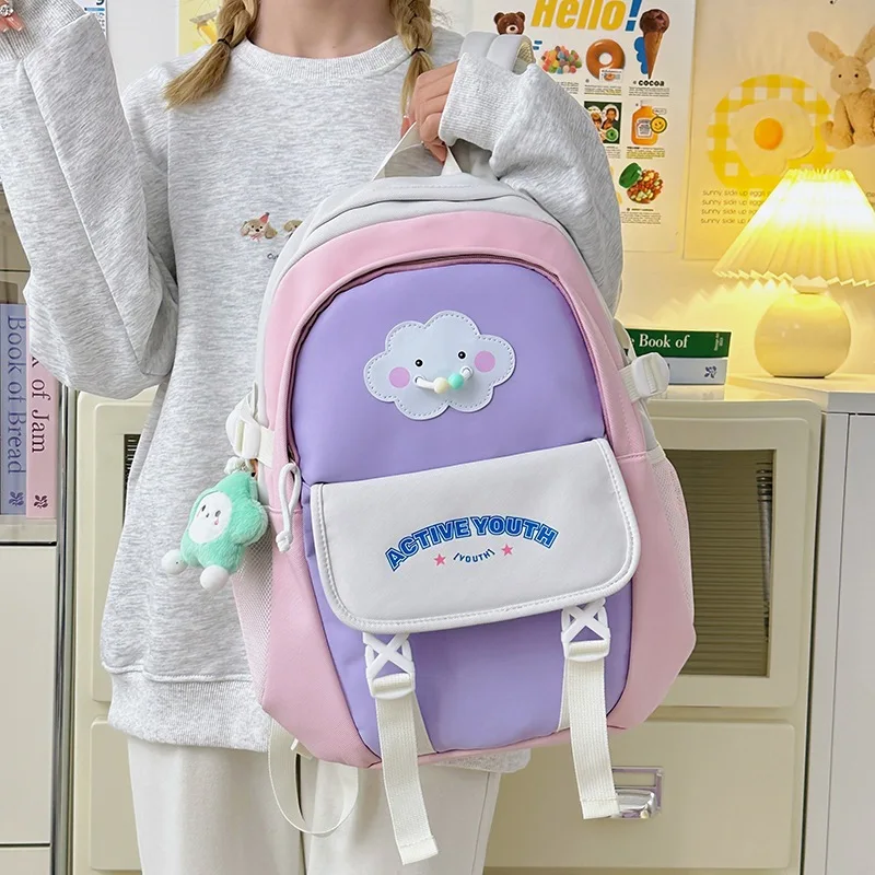 

Детский рюкзак для мальчика, простой милый рюкзак большой емкости, дорожный рюкзак, школьные сумки, классная сумка для девочек, дизайнерские сумки Рюкзак