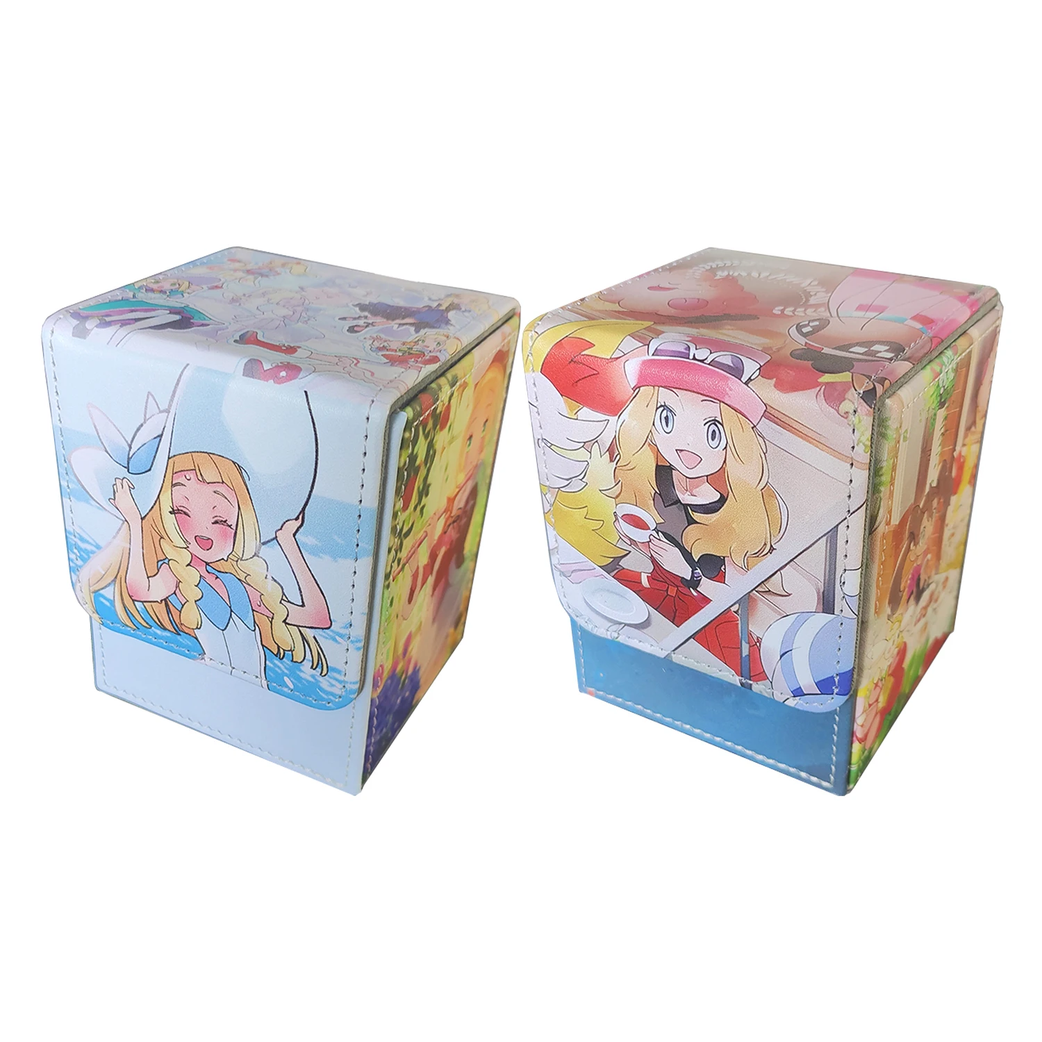 لتقوم بها بنفسك الذاتي جديد Ptcg المدرب ليلي بطاقة صندوق تخزين Ws Opcg Ptcg المدرب سيرينا الجلود الراقية بطاقة صندوق تخزين دمى هدايا