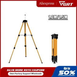 1.2/1.5M Laser Level Tripod Adjustable Height Bracket With 5/8