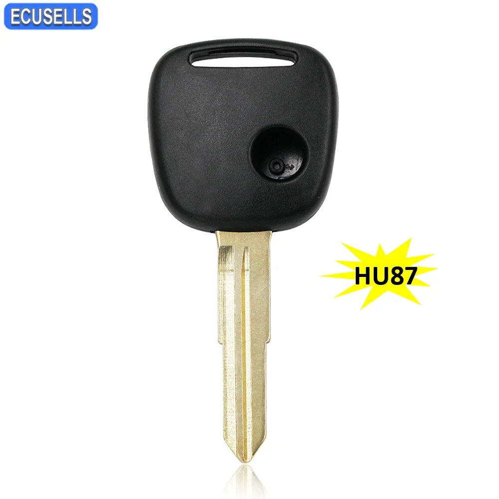 Ecusells New Replacement 1 Button Remote Key Shell Case Smart Car Key Housing Fob for Suzuki HU87 Uncut Blade