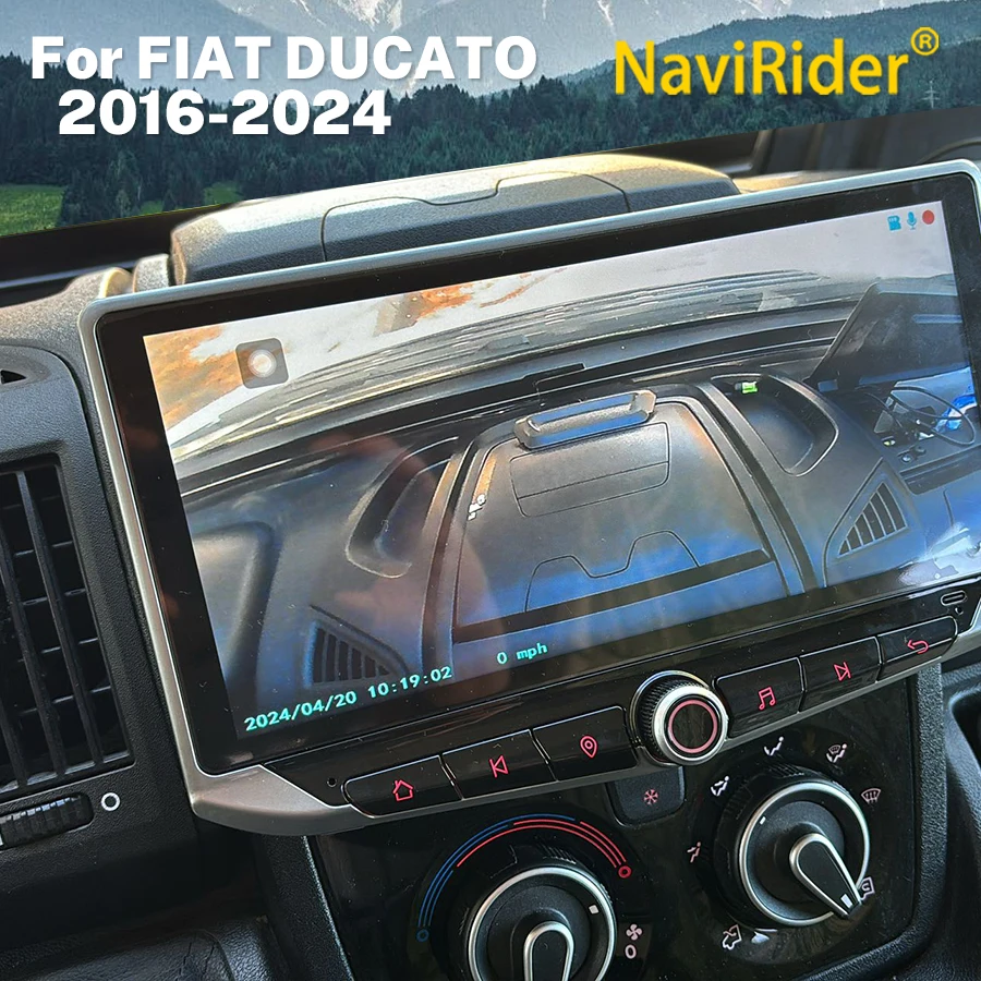 10.88inch For FIAT DUCATO 2016 2017 2018 2022 Central Multimidia Autoradio WIFI Bluetooth GPS DSP CarPlay Car Radio Qled Screen
