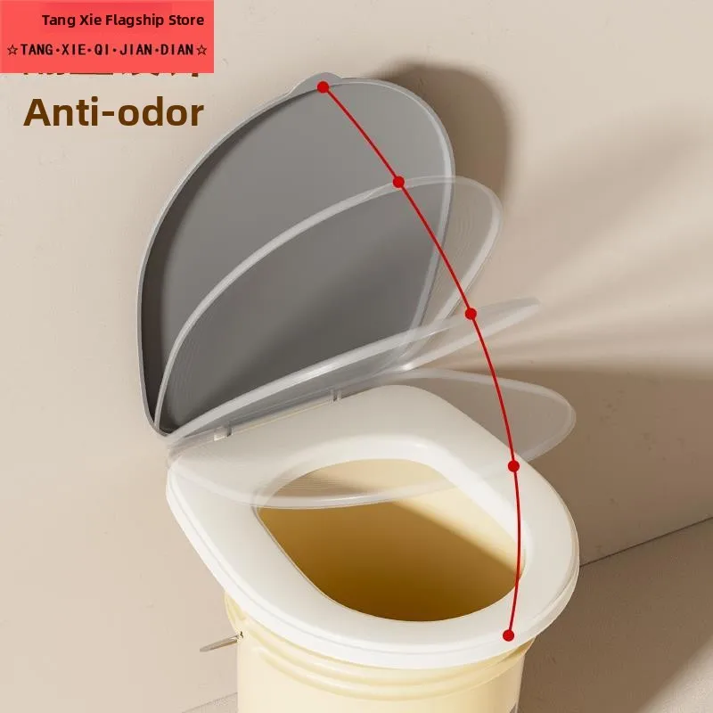 Portable Rural Simple Bucket Toilet  for Elderly Home Use Bathroom Accessories Toilet Lid Cover Other Material Toilet 