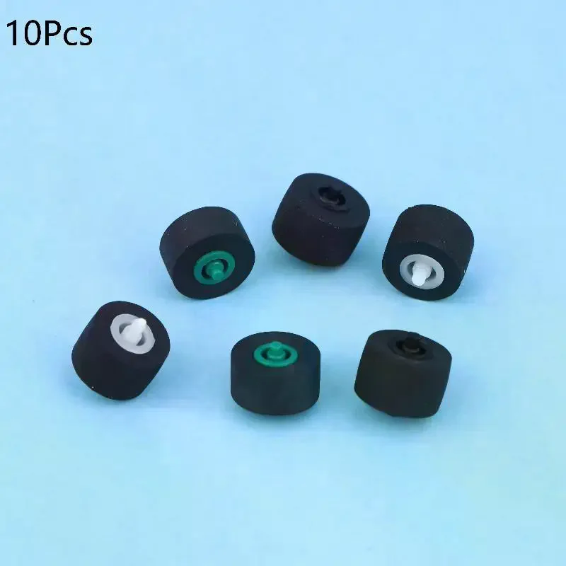10Pcs 10x6x1.5x10mm  Radio Movement Pinch Roller Wheel With Shaft For Tape Recorder Cassette Player Audio Accessories