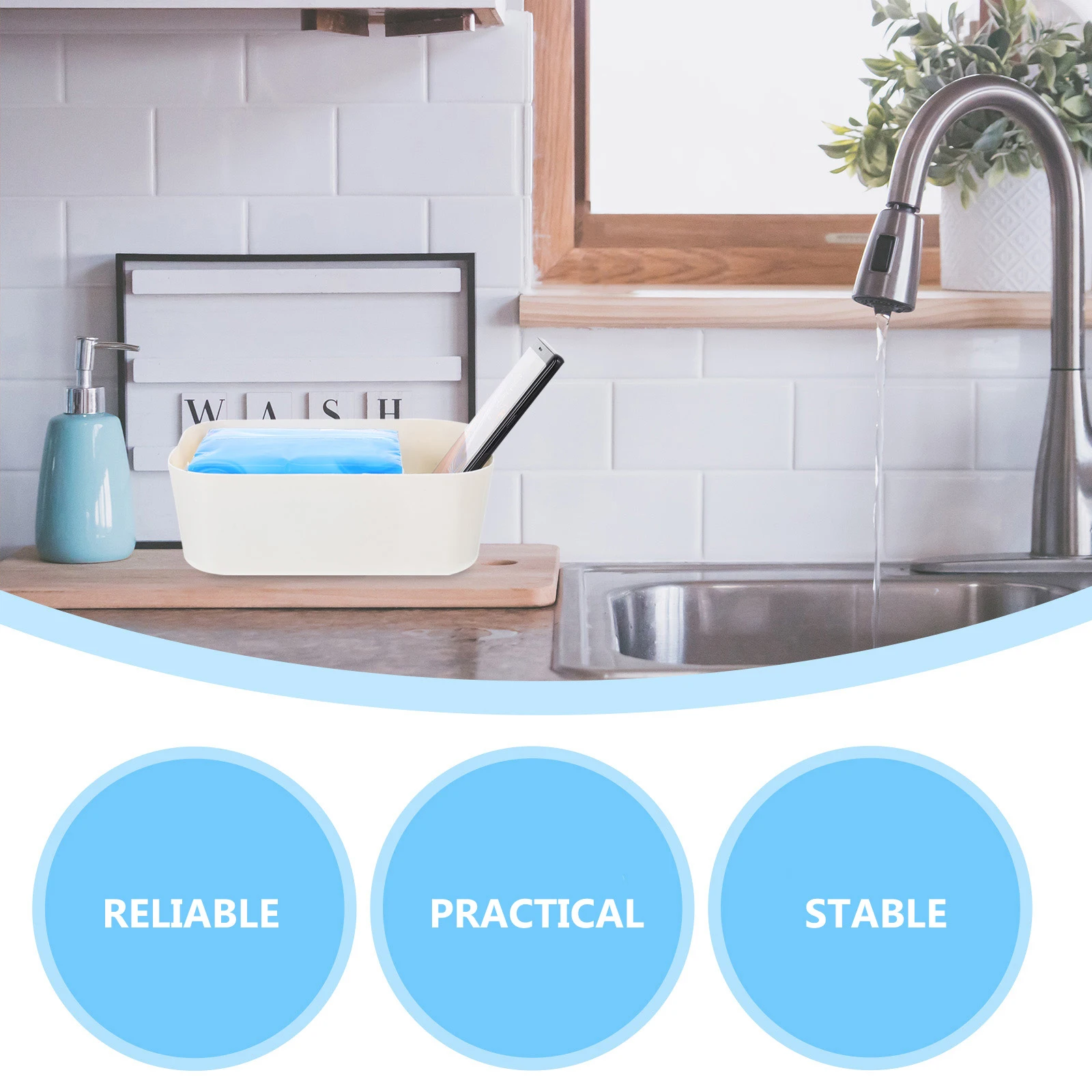 

6Pcs Sundries Storage Basket Plastic Organizer Box Fine Workmanship for Fruits Snacks Desktop Living Room Decor Simple Design