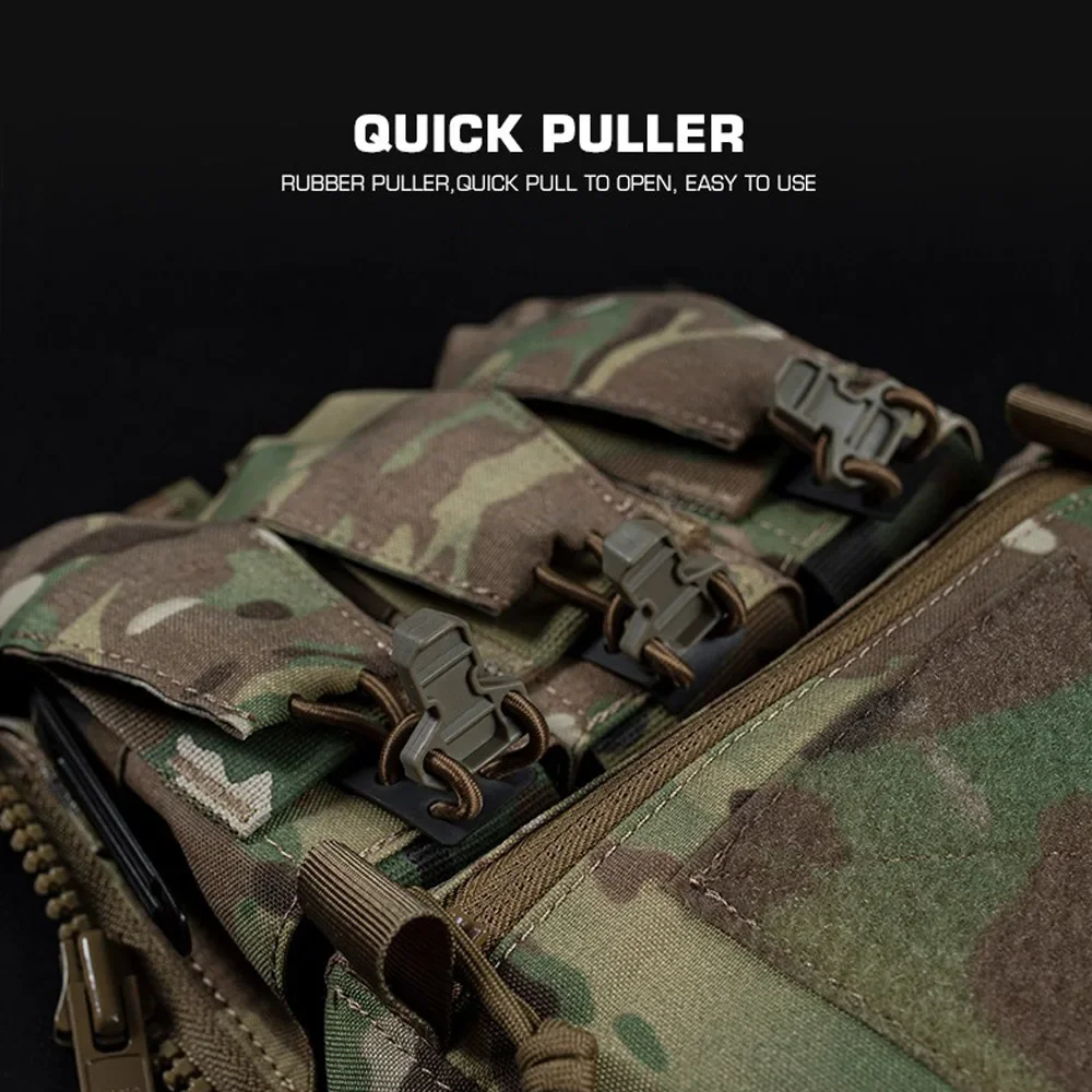 V5 FCPC Rückenplatte mit Reißverschluss, taktische Weste, Rückenplatte, Dreifach-Tasche, Plattenträger, Airsoft-Weste, Erweiterungstasche, Zubehör – Detail 5