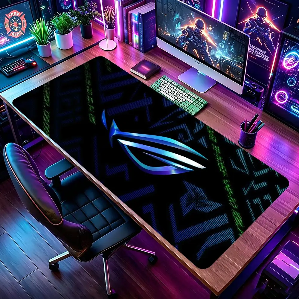 A-Asus Rog Large Mouse Pad Gaming Laptops Mousepad Gamer Carpet Keyboard Mat Desk Protector Anime Cartoon Mause Pads 40x90cm