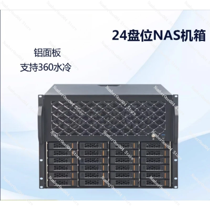 

4-Bay Disk Rack Storage Server Chassis Supports Motherboard & Full Height Card Slot NAS Server Case