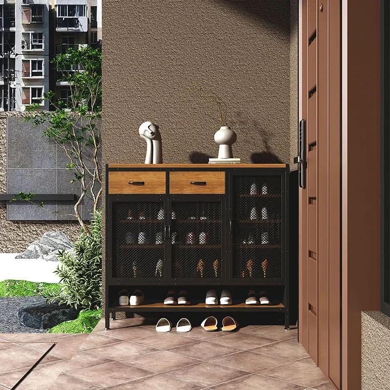 خزائن الأحذية السوداء للمدخل، أرفف حديثة لغرفة المعيشة، خزائن أحذية متنقلة للنوم، منظمات أثاث منزلي من Zapatera Organizador