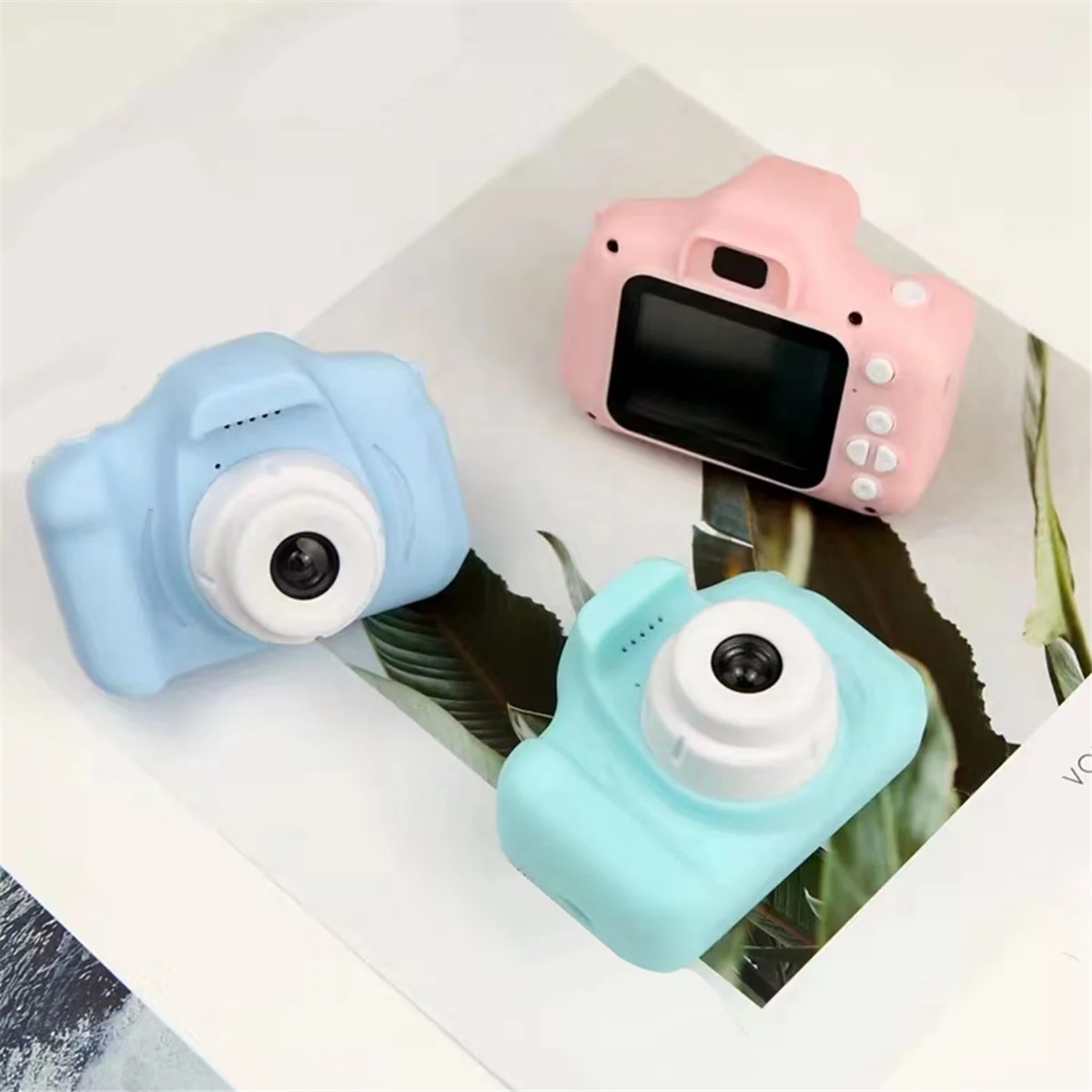 X2 Kids Digital Camera Photo Video Kids Mini Multifunction Convenient Portable 380mAh 1920x1080 Camera,Green