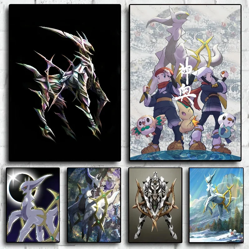 

Japanese Pokemon Anime Peripheral Arceus Pikachu Charizard Wall Art Poster Decor Canvas PaintingModern Room Decorate Picture