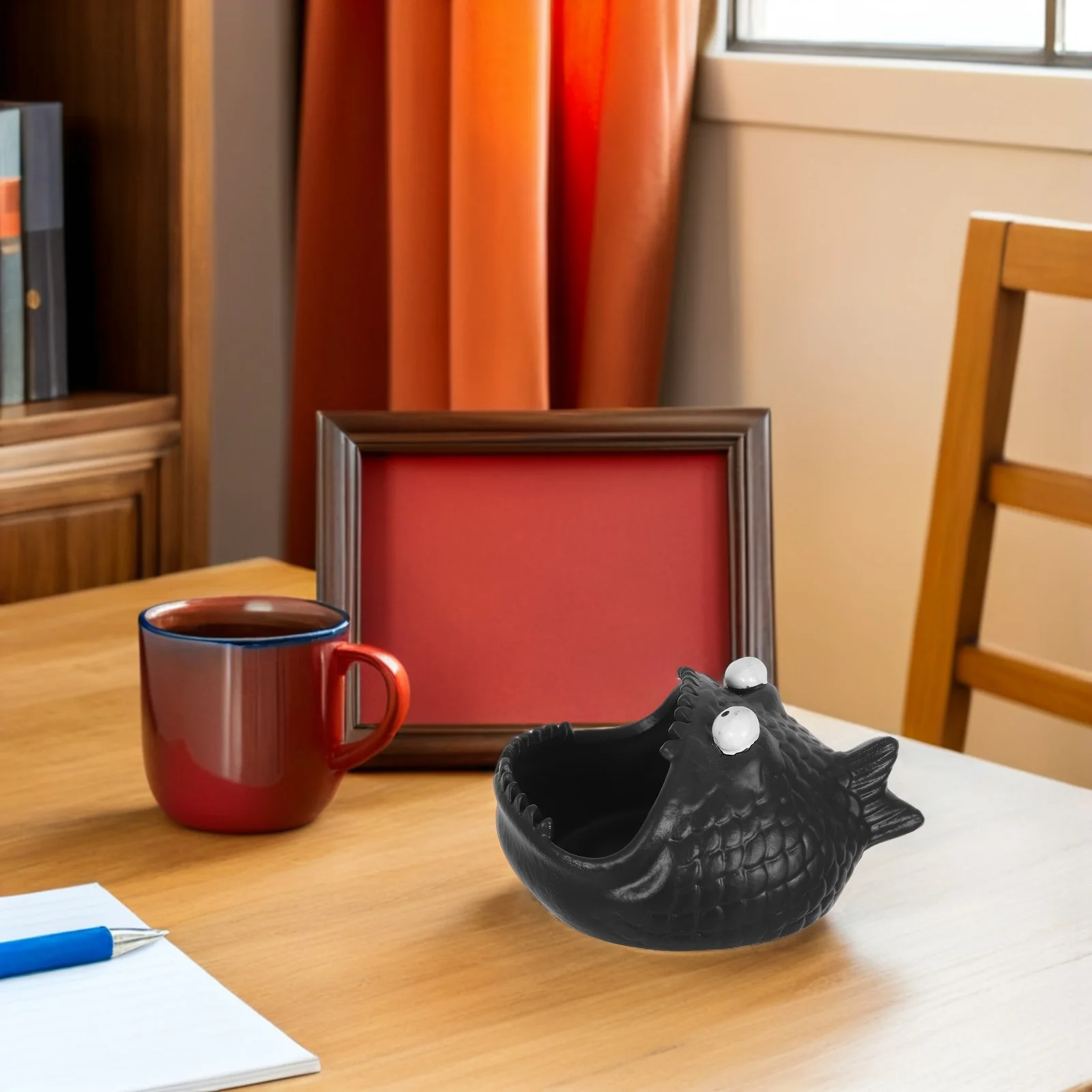 

Ceramic Smoking Accessory Tray Ash Holder Container Outdoor Ashtray for Use Decor