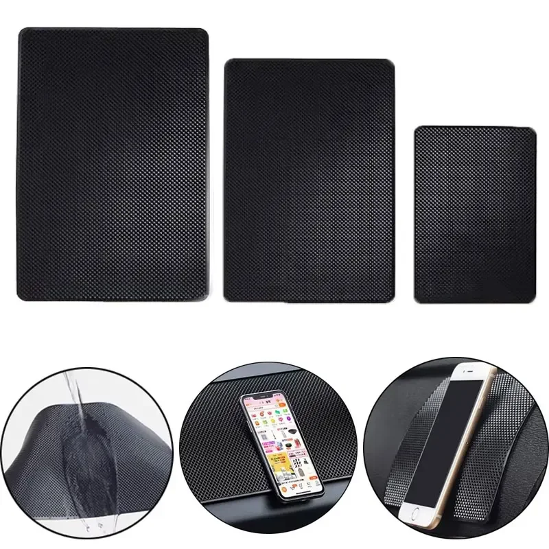 لوحة سيارة لزجة عدم الانزلاق بولي كلوريد الفينيل سيليكون حصيرة متعددة الوظائف العالمي الهاتف الخليوي مفتاح تخزين الحصير اكسسوارات السيارات الداخلية