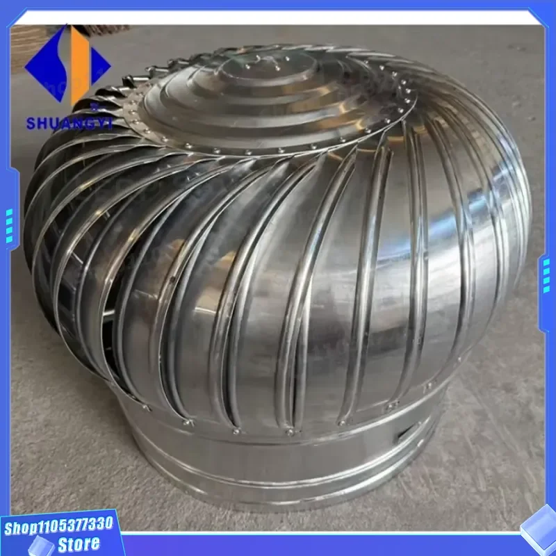 304 Stainless Steel Roof Ventilator 75mm 150mm 200mm Unpowered Wind Driven Turbine Rainproof HVAC Vent for Workshop Roof