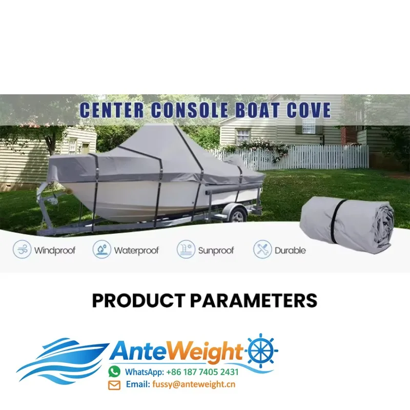 Waterproof Marine-grade Oxford Canvas Universal Boat Cover From Shandong