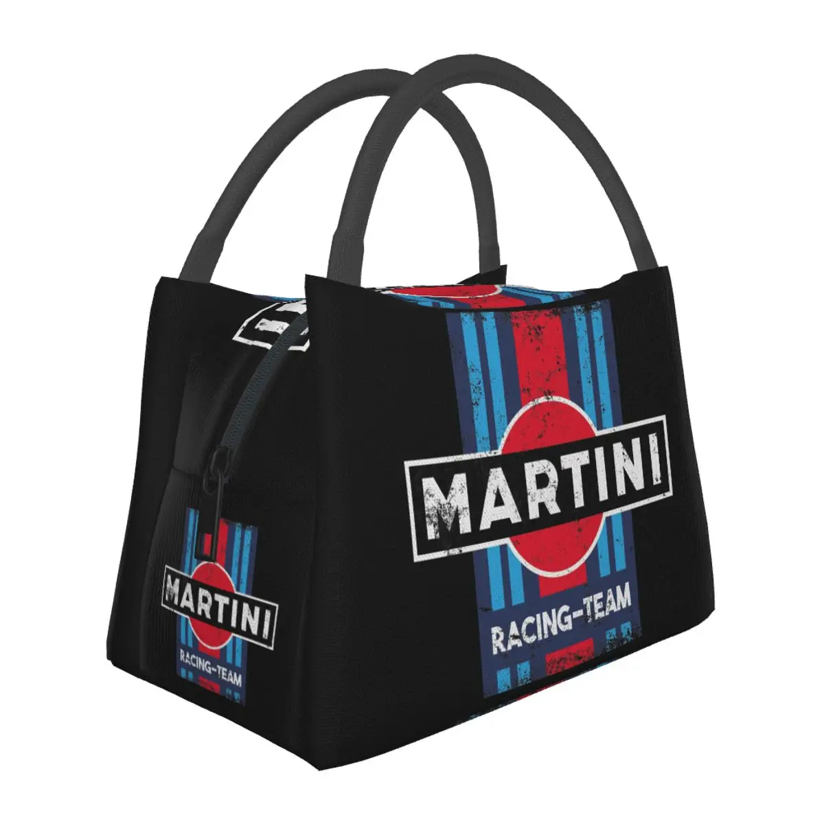 Martini Racing Team Lunchtassen Geïsoleerde Bento Box Lekvrije Lunch Tote Picknickzakken Koeler Thermische Tas voor Dames Kinderen Kantoor