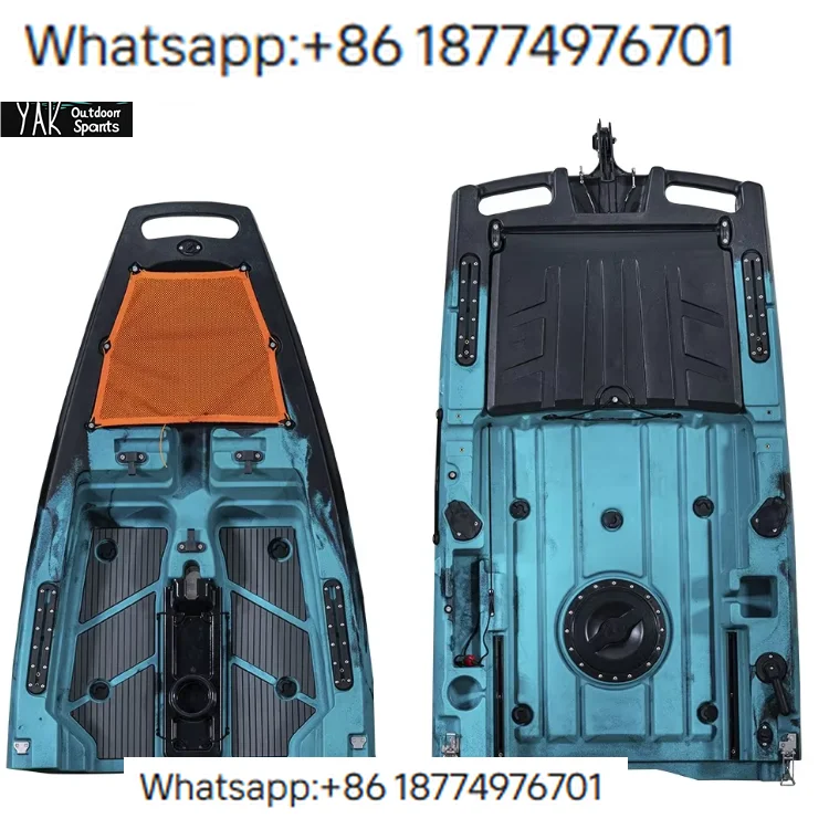 

Outdoors New 2.8m Modular Ka Detachable Propeller Fin Pedal Drive Fishing Boat HDPE Hull Lightweight 1 Person Capacity