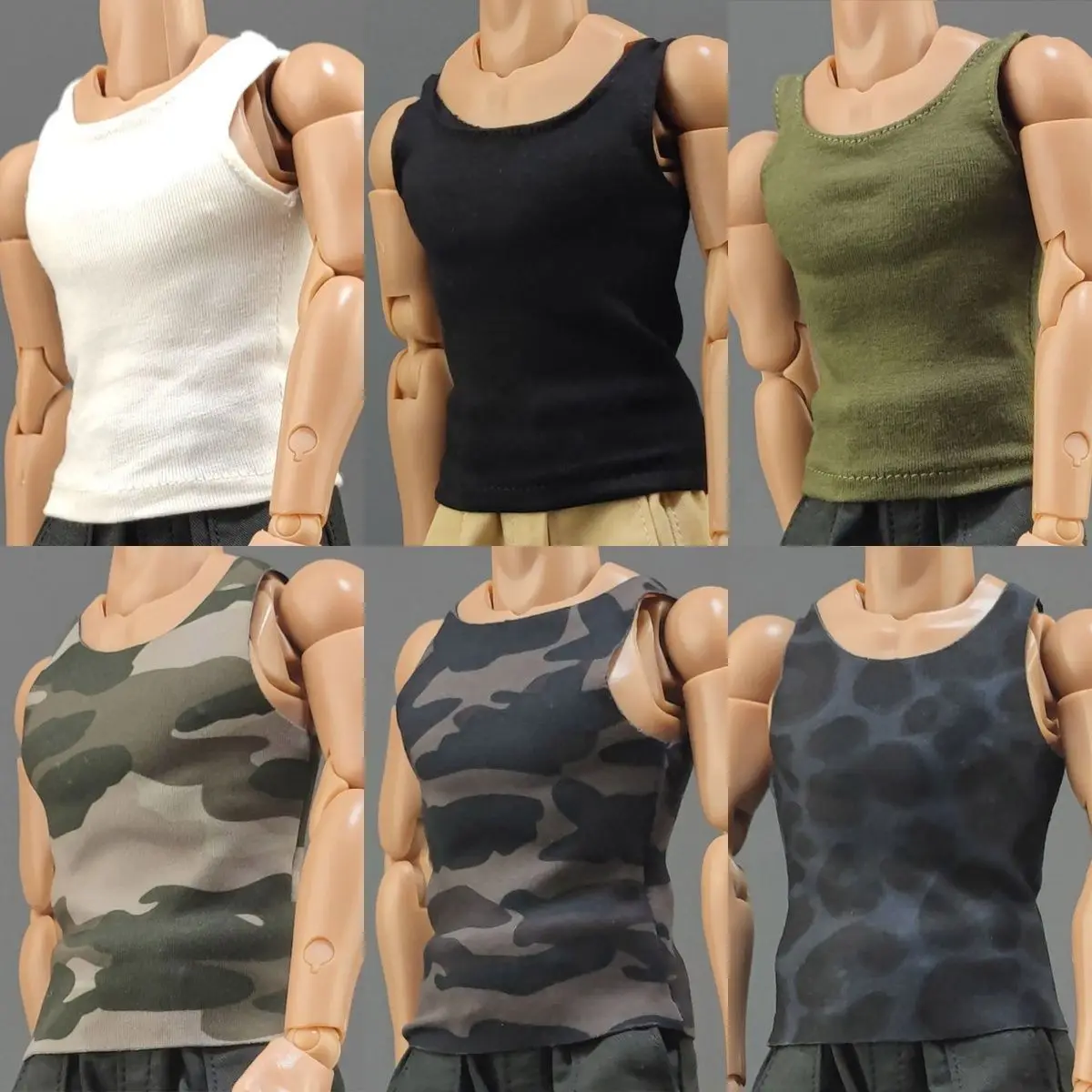 ミニチュア兵士のカジュアルTシャツ,12インチのアクション人形,トレンディな服,スポーツ底,兵士の置物のアクセサリー,1:6