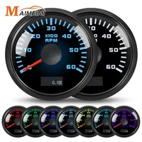 Tacómetro de 3000-8000rpm y 52mm, retroiluminación de 7 colores, 3K/4K/6K/7K/8K rpm, medidor de horas para gasolina, diésel, coche, barco, yate, 12V