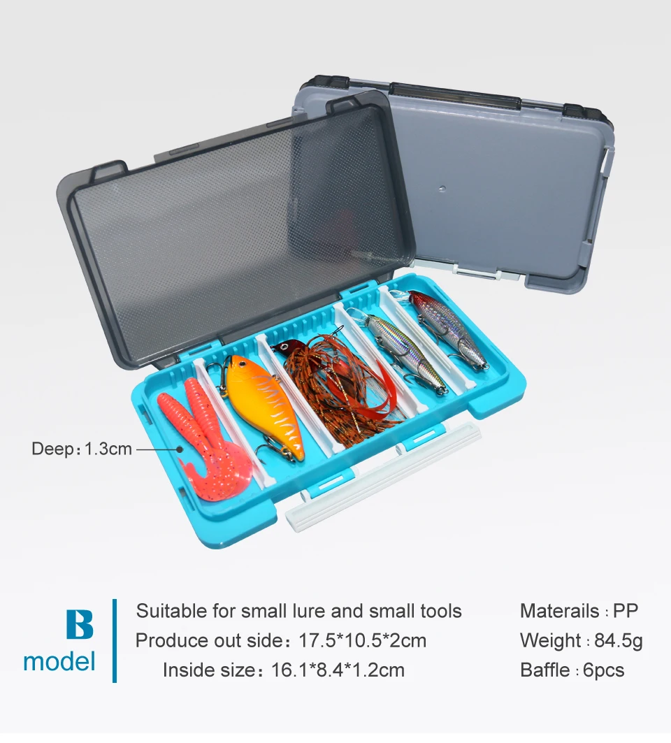 Angeln Tackle Box Tragbare Kunststoff Köder Zubehör Box Fischer Werkzeug Fall Haken Köder Lagerung Organizer Karpfen Angeln Lieferungen – Detail 5