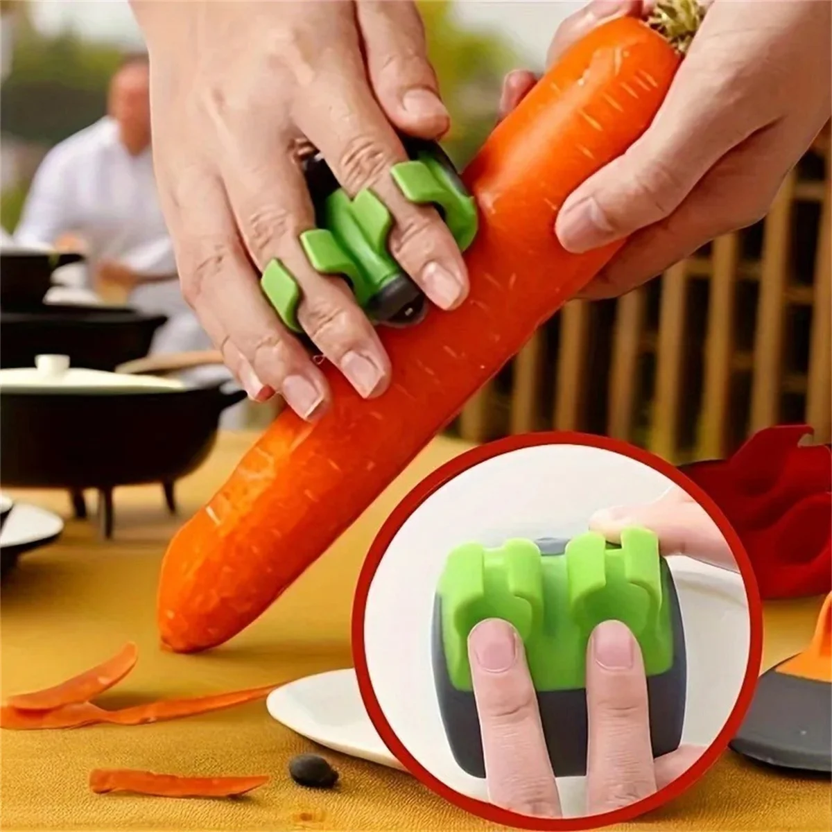 1 Easy and Solid Color Convenient Black charm Green Peeler, Sharp Blade, Non Slip Grip, Suitable for Kitchen