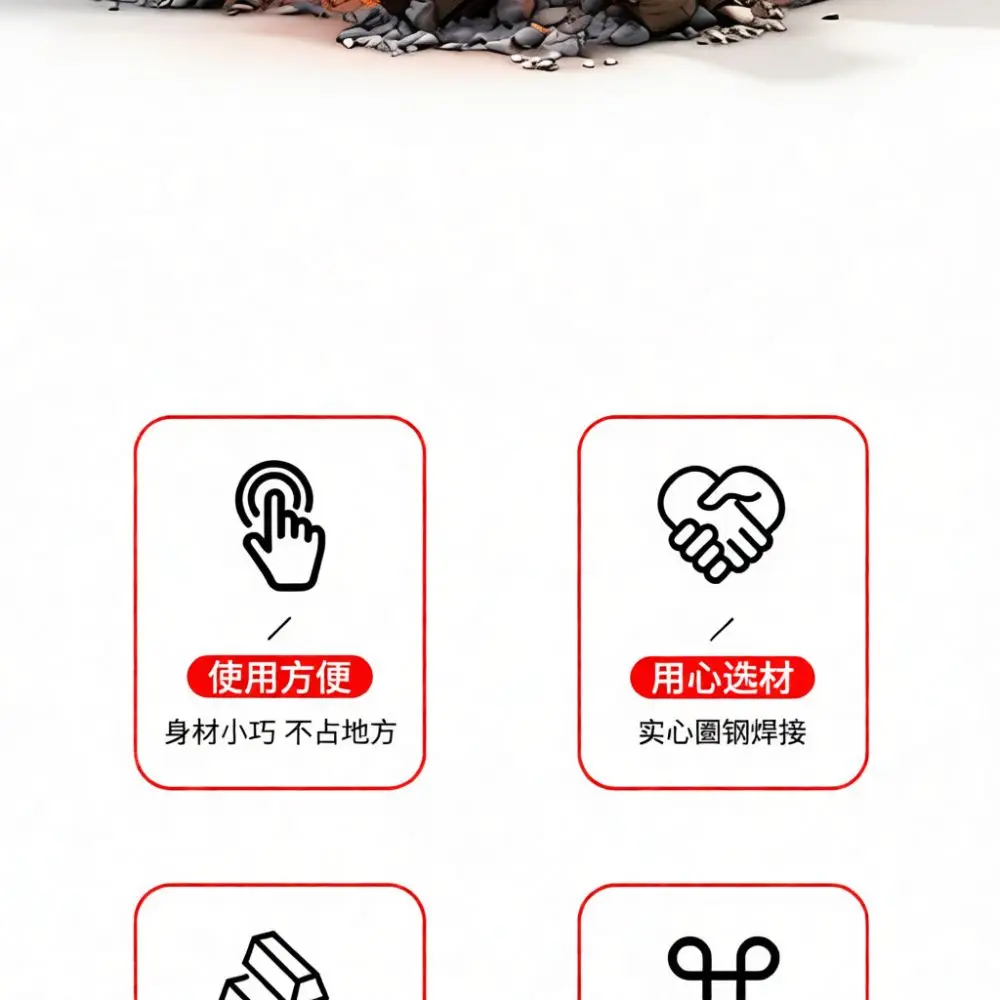 Heavy Duty Metal Fire Poker Rod For Hearth Wood Stove Heating Furnace Stoker Roller Shutter Door Opening Utility Hook