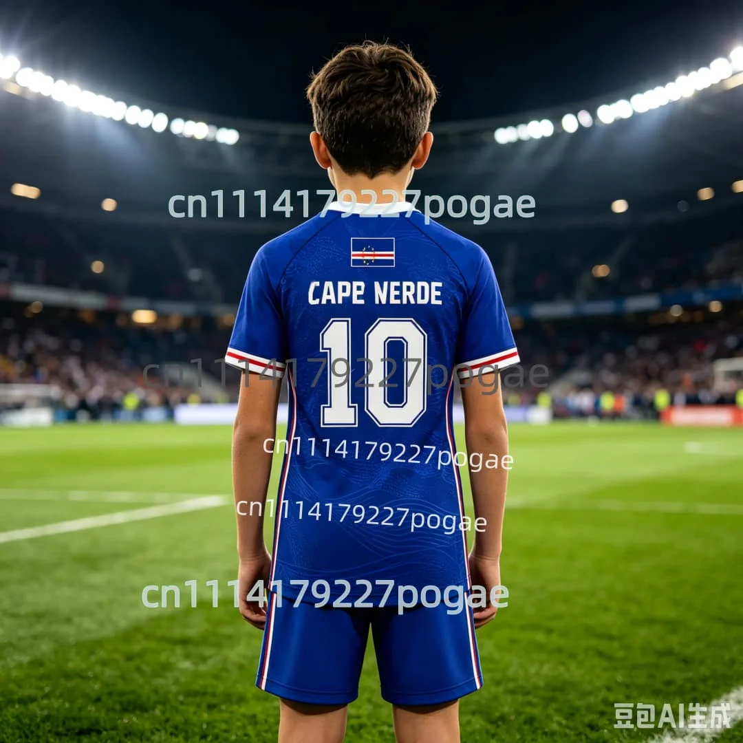Cape Verde Soccer Jersey 2026 Cabo Verde Football Shirt Kids Kit Children Football Training Uniform Men Women T-Shirt