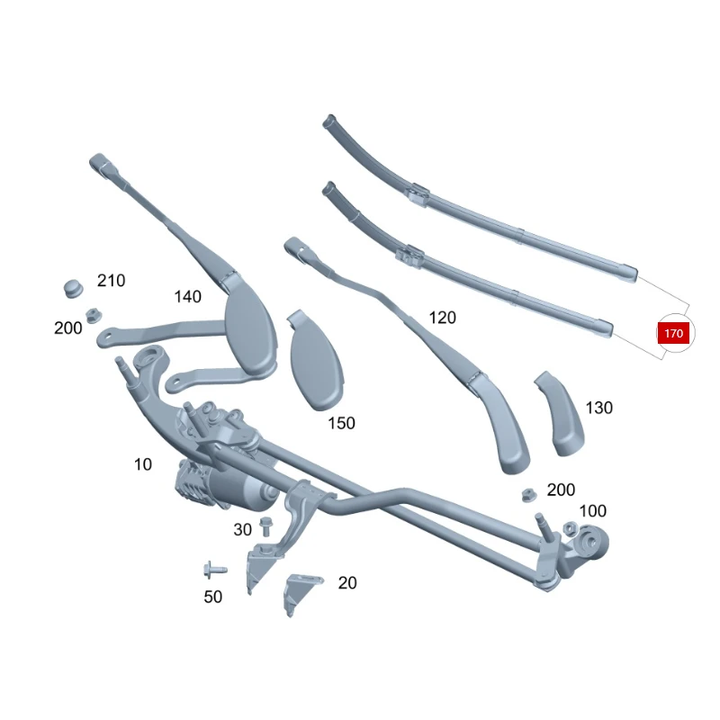 A2138205901 A2138205701 A2138203604  E320L E260 E350 TS wiper blade wiper kit, driver and passenger side