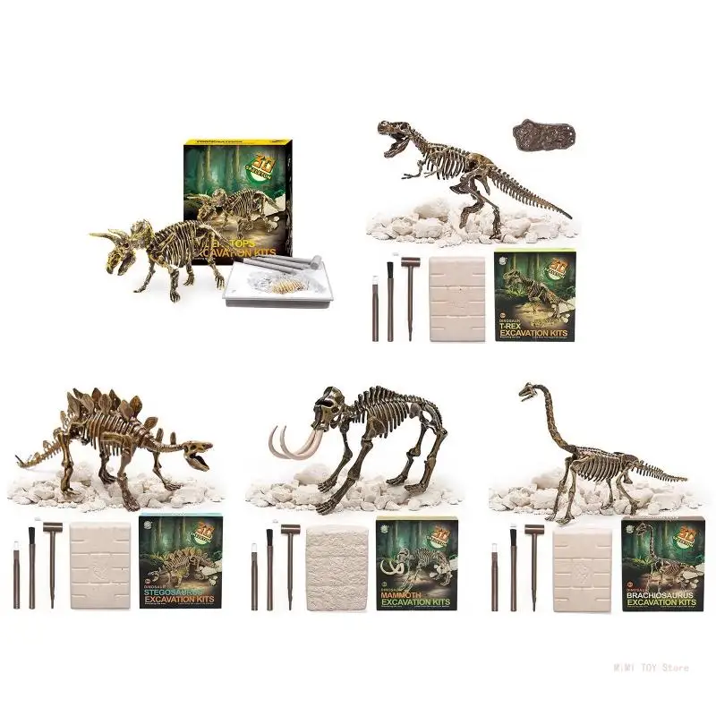 

Relievo Dinosaur for Fossil for Fred Statue Dig Kits Figure Toy for Toddler Girl Tabletop Decor Interesting Scie