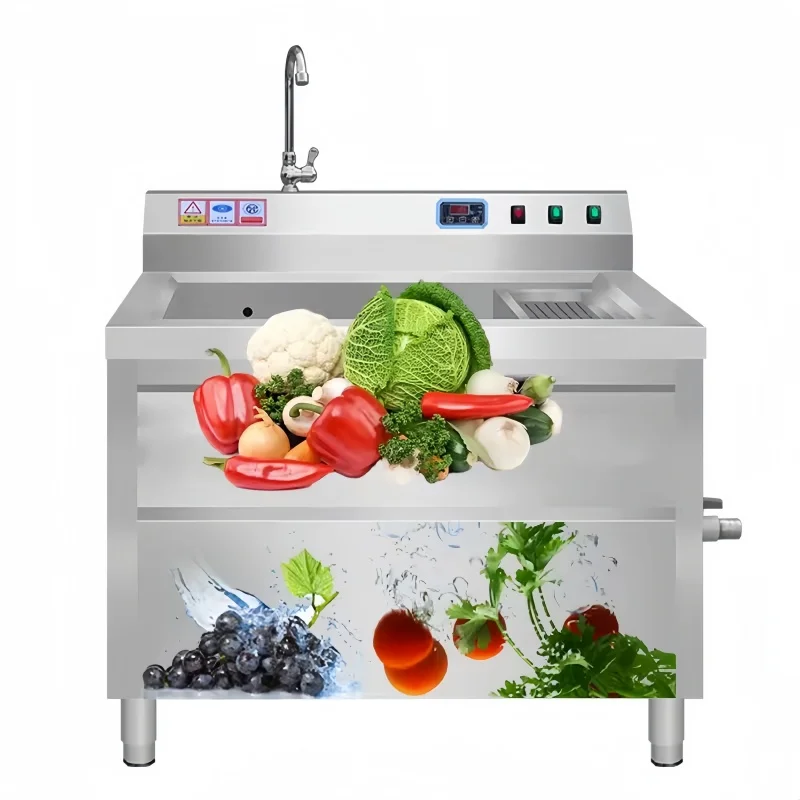 كفاءة عالية فقاعة الهواء الكبيرة الأوزون الحمضيات عشب البحر العنب الفاكهة الخضار غسالة ورقة الخضار غسالة