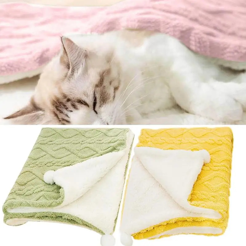 Pet Blanket Dog Fluffy Towel Blanket Fleece Sleeping Cover Towel Cushion For Dog Cats Mat Bed Blanket For Beds Winter Warm