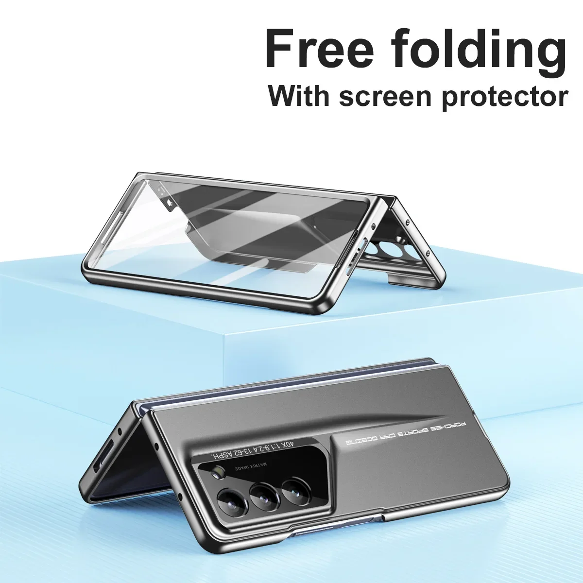 Anti-Drop Tempered Glass Phone Case For Samsung Galaxy Z Fold 7 6 5 4 5G With Original S Pen Holder Shockproof Film Covers