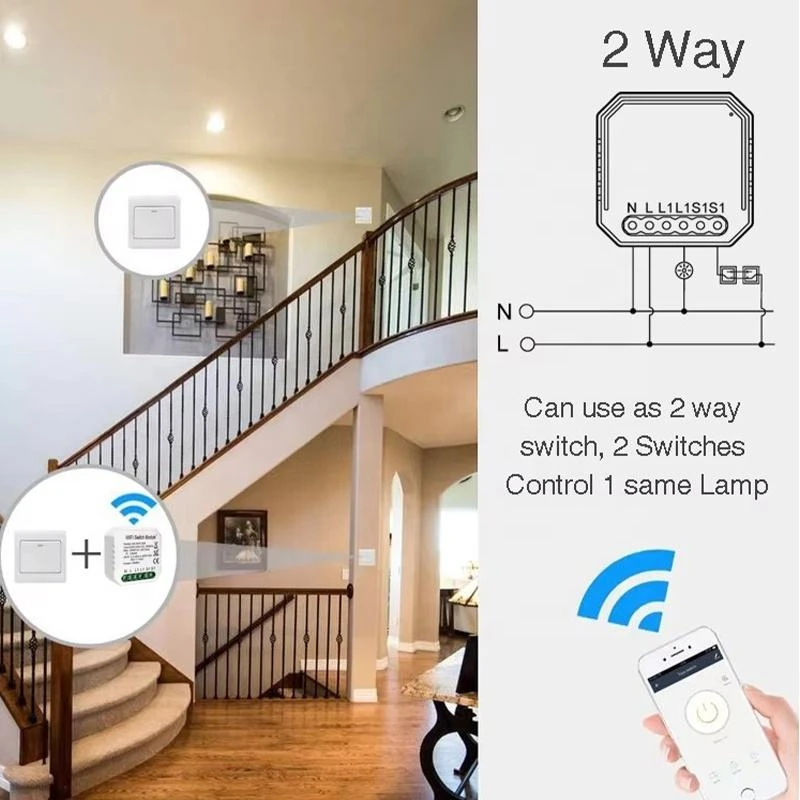 Tuya Smart ZigBee 3.0 Wall Switch Mini Controller 4 Gang APP Wireless Remote Control Mini Module EU UK Compatible with Alexa