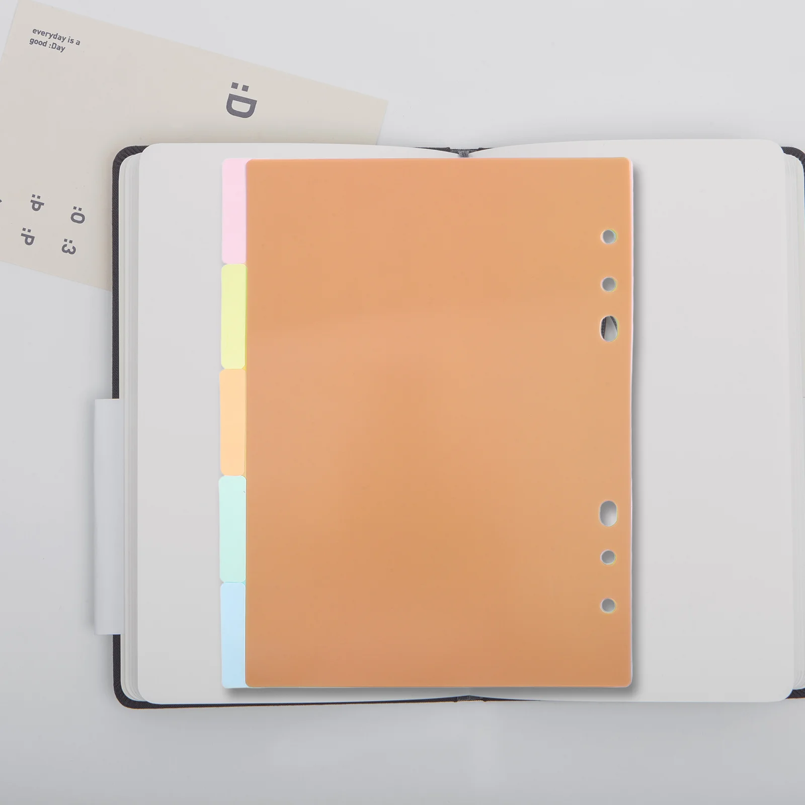 

2 Pcs Dividers for Notebook Tab Cards Index Page Partition Plate Extra-wide Tabs Colorful Binder