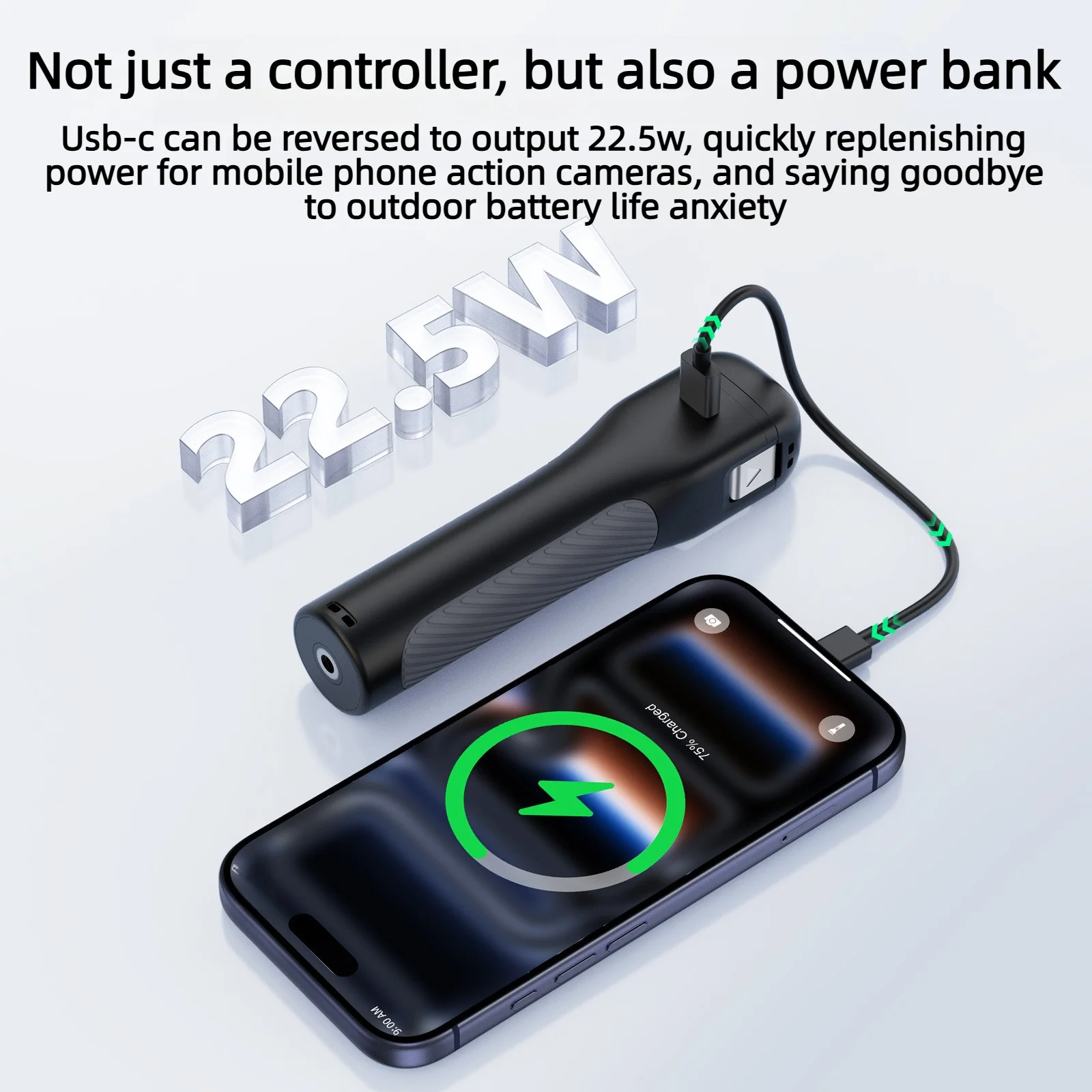 Für Pocket 3/Pocket 4/4P Kamera-Zubehör Batteriegriff Mobile Stromversorgung Eingebaute 5000mAh Powerbank für Vlog-Aufnahmen – Detail 7
