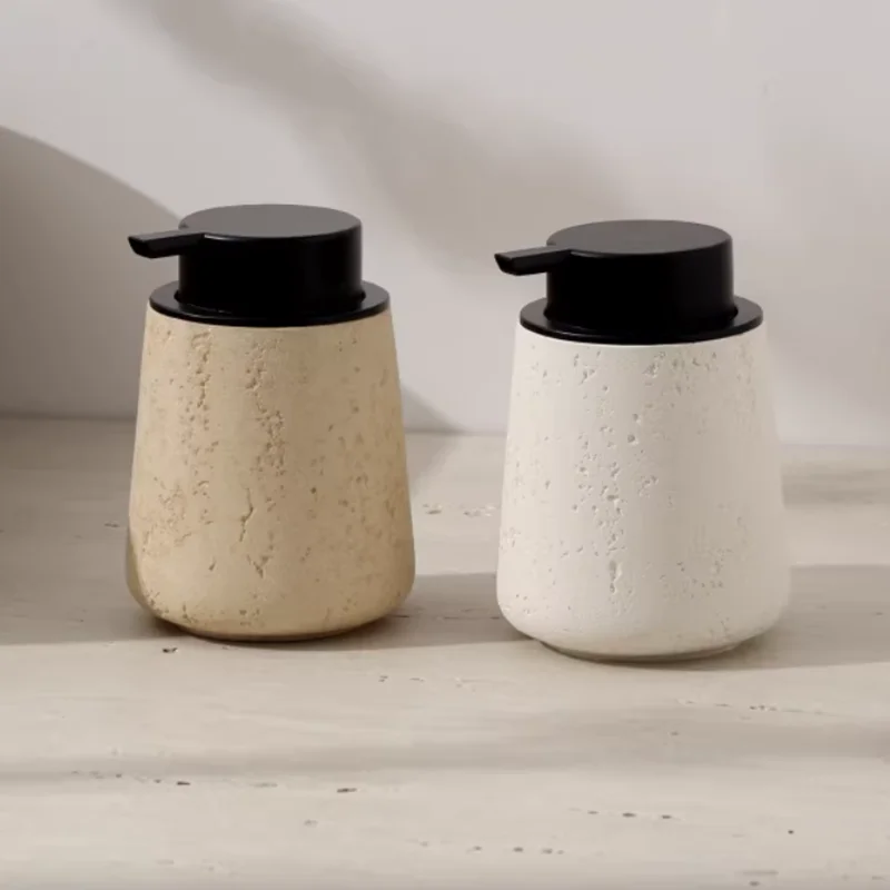 Sandstone Soap Dispenser, Toothpick Dispenser, Cotton Swab Box, Organizer, Desktop Decorative Toothpick Box, Household Items