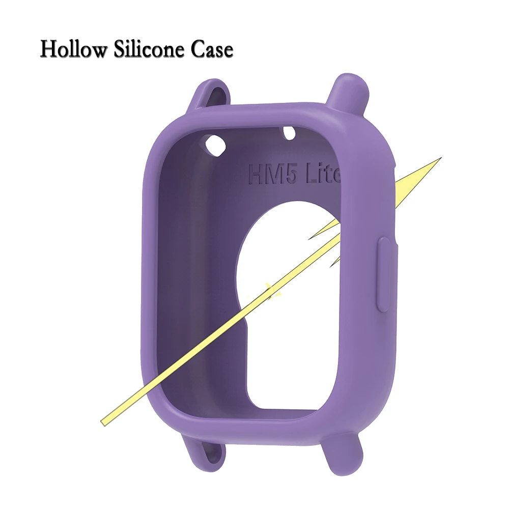 غطاء سيليكون ناعم لساعة Redmi Watch 5 Lite حافظة واقية مجوفة حافظة ساعة خفيفة للغاية لتزيين ساعة Redmi 5 Lite