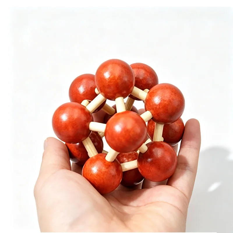 Luban Lock Wooden Space Ball IQ Logic Training Brain Teaser Puzzles Difficult Mind Challenge Educational Toys For Adults Kids - view 4