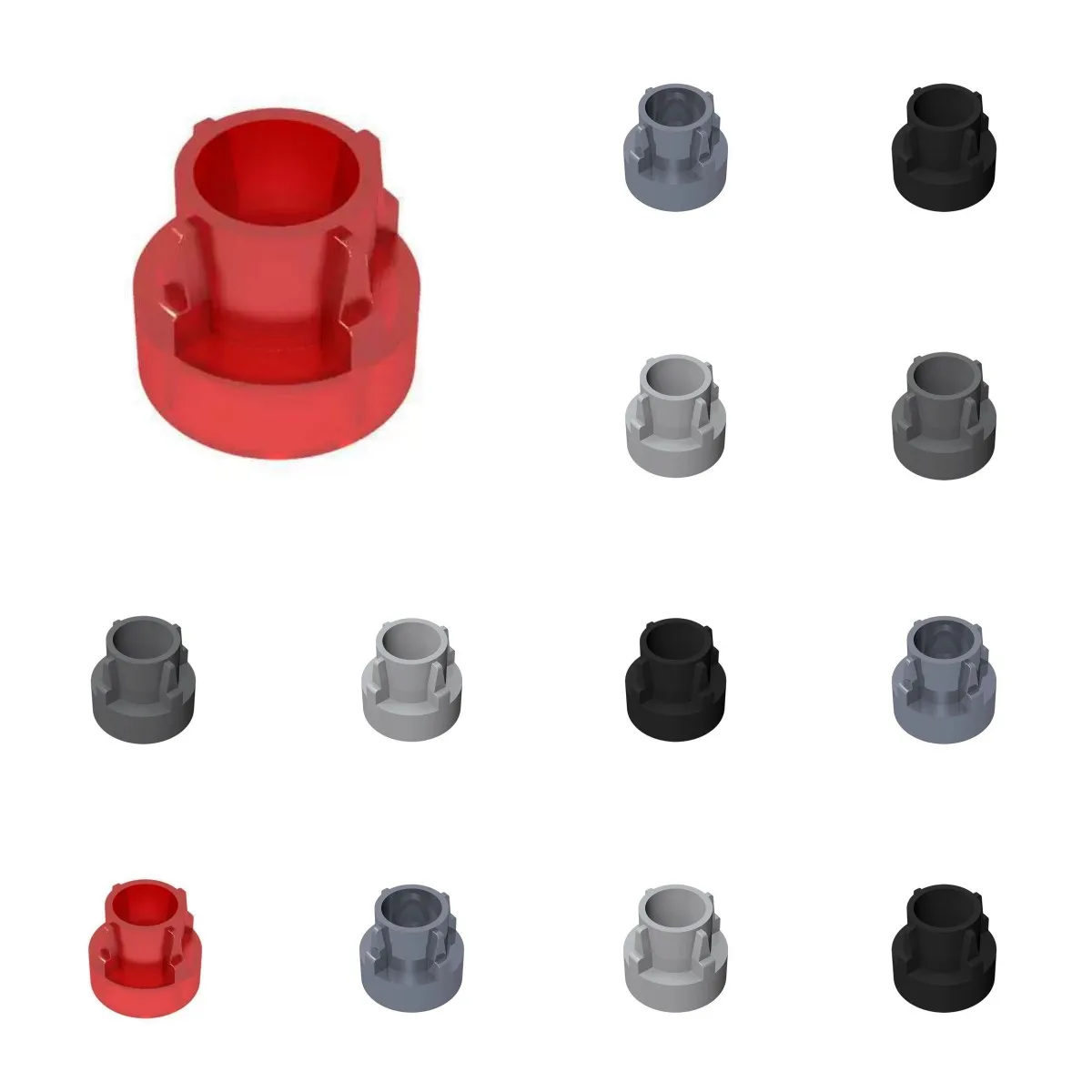 

50pcs 32187 Technical Driving Ring Extension Bricks Collections Bulk Modular GBC Toys For Technical MOC DIY Building Blocks Comp