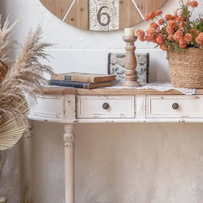 

Shabby With Drawer Mid Console Century Table Trendy Beauty Chic Console Table Design Modern Console Meuble Living Room Furniture