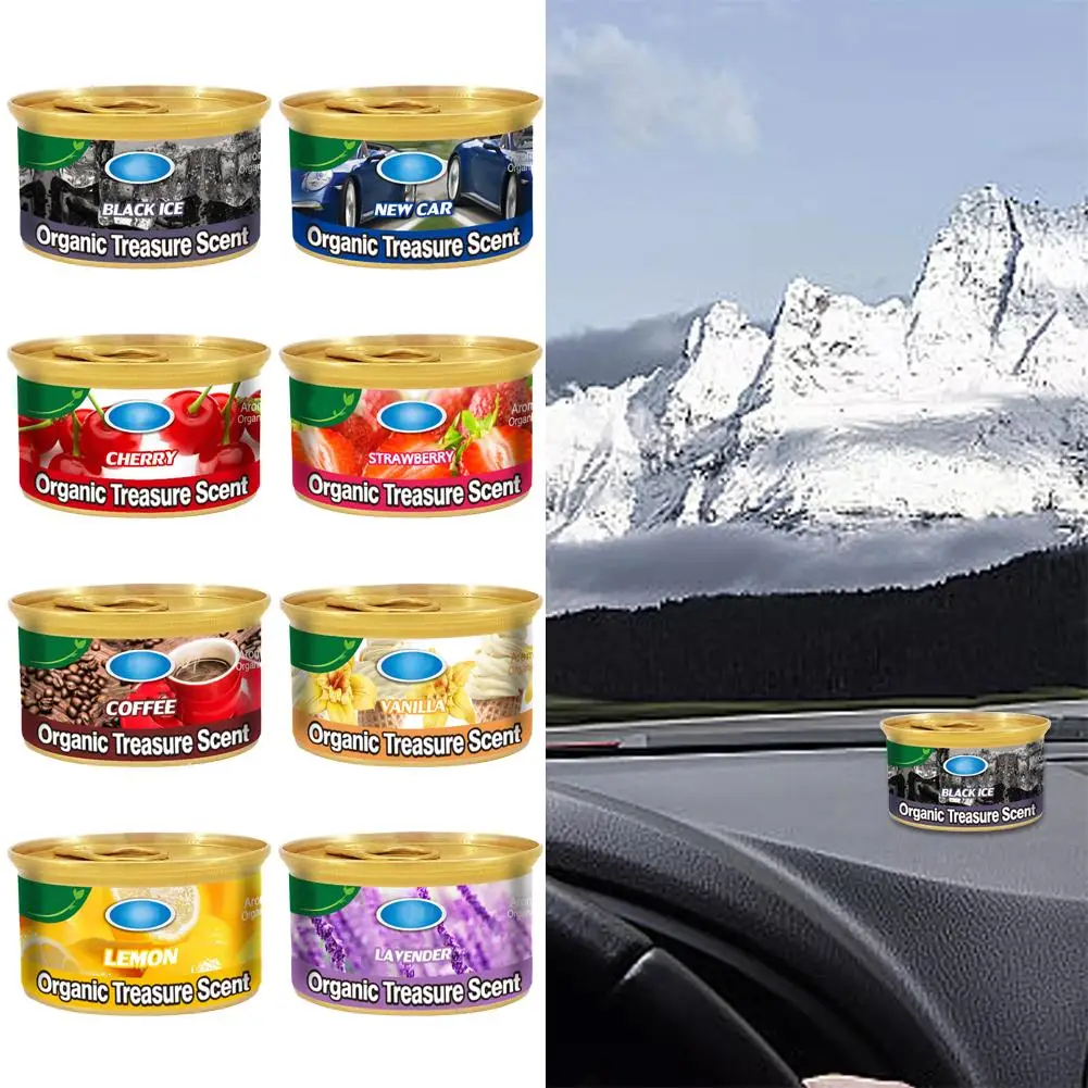 Car Diffuser Air Freshener Jar Jasmine Strawberry Bubble Vanilla EWW Car Gum N Interior Aroma Accessories B1X5