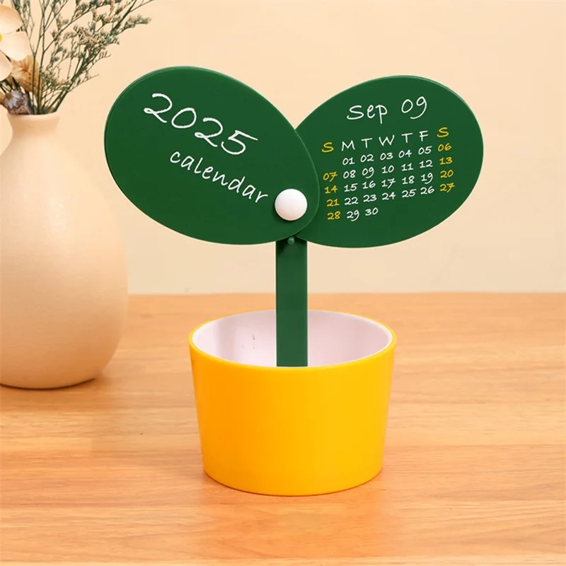 2025 Bean Sprout Desk Calendar Cute Monthly Calendar for Office School Home Desktop