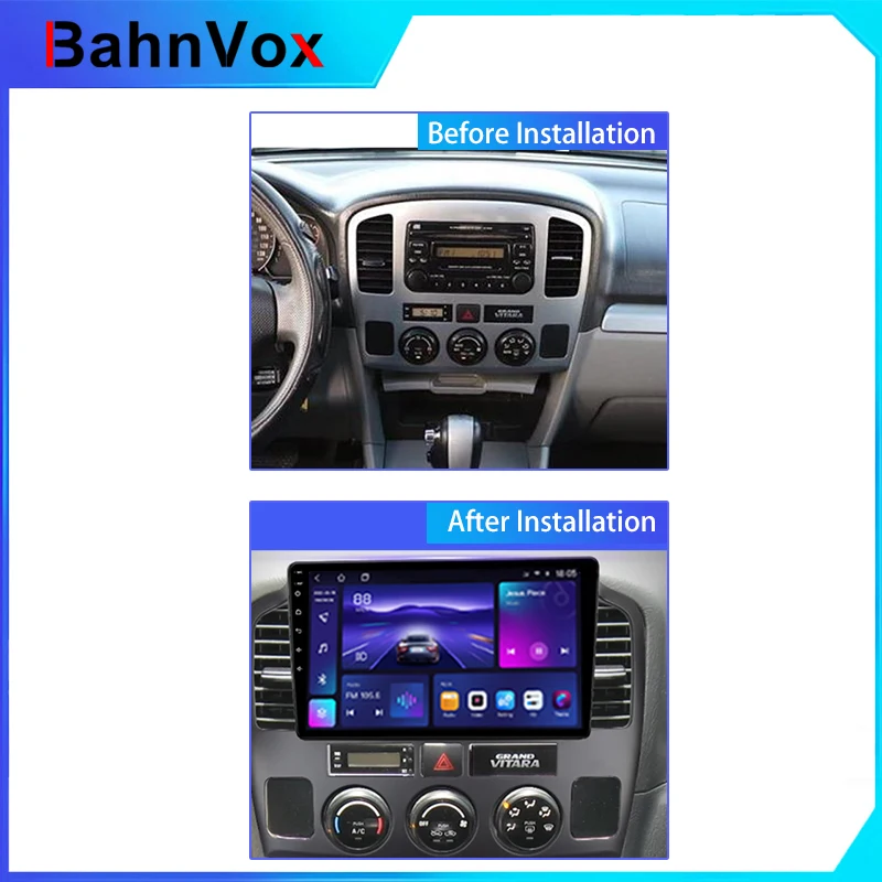 9 inch Android Car Radio frame for Suzuki Vitara Grand XL-7 LHD RHD 2001-2006 2din Stereo GPS Fascia bezel Panel Adapter wire view 5