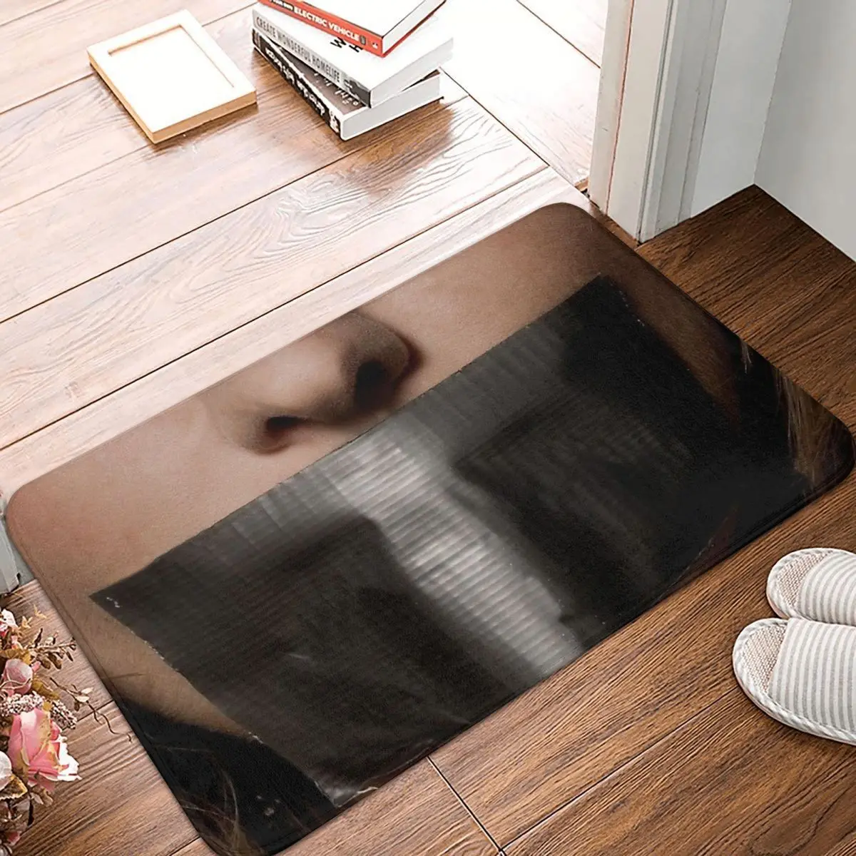 Duct Tape Mouth Bathroom Non-Slip Carpet Mouth and Tongue Living Room Mat Welcome Doormat Home Decor Rug