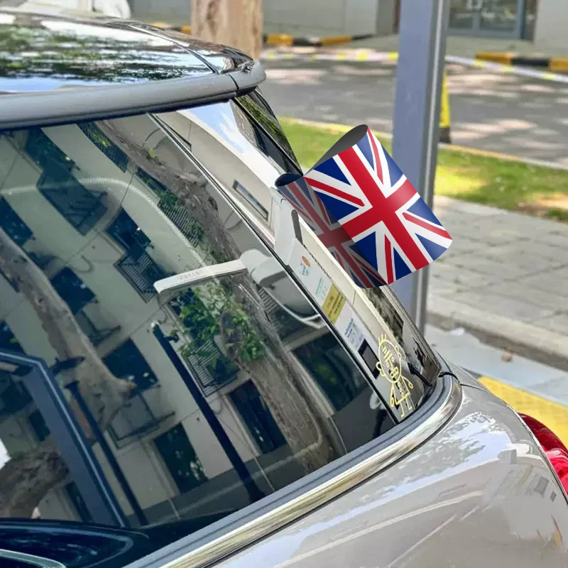 1PCS Flag Car Washing Label Logo Sticker United States Creative Waterproof Sunscreen Window Rear Door Decoration Toy Sticker