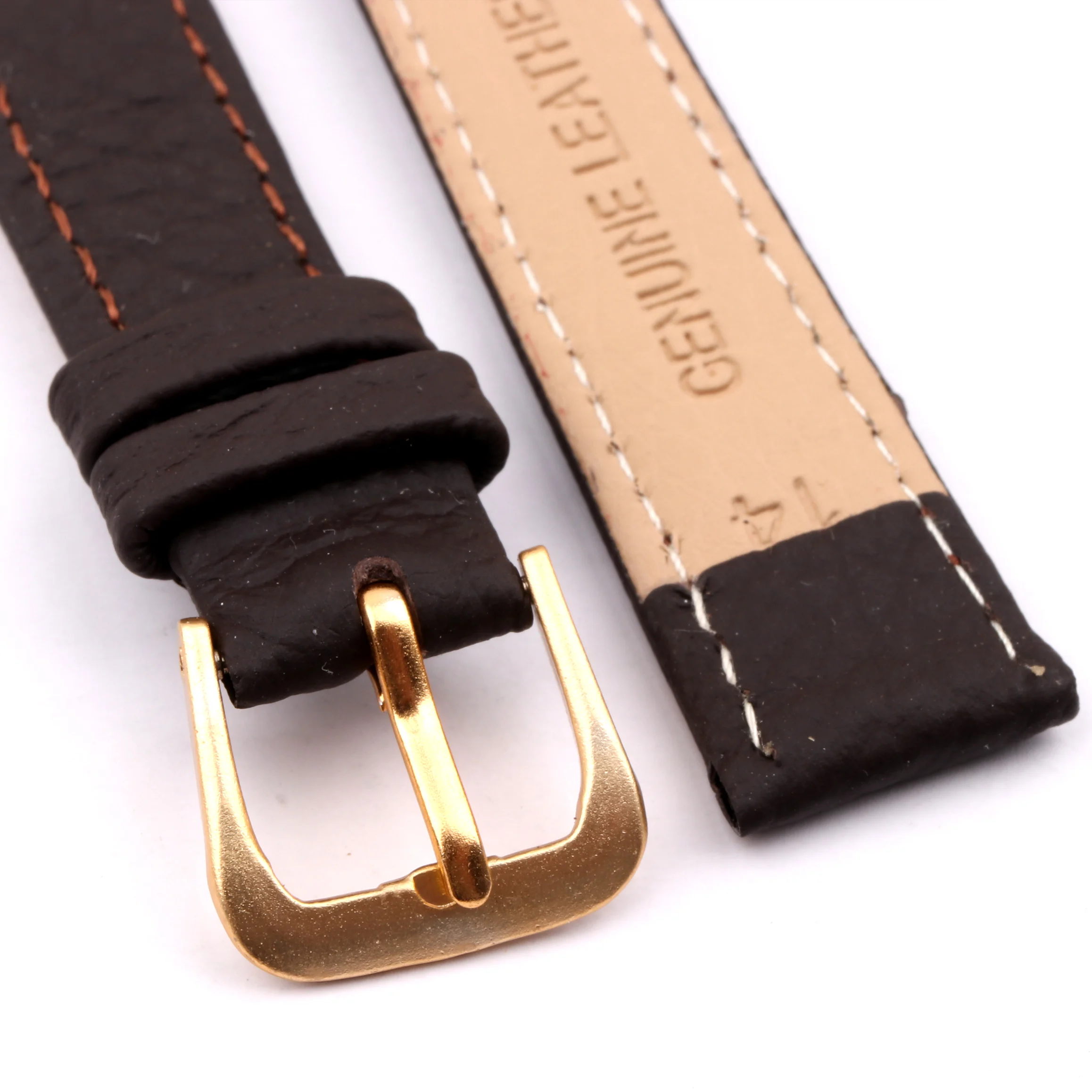 12MM 14MM 16MM 18MM 20MM 22MM Twig watch band Leather soft leather watchband Black coffee watchband